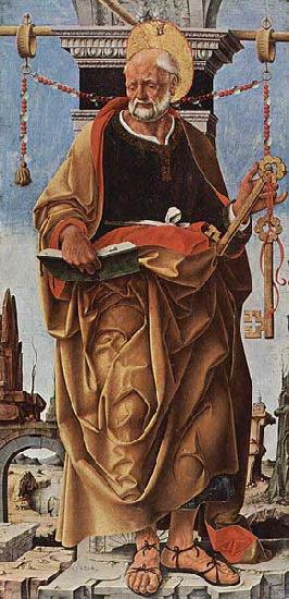 Francesco del Cossa Griffoni-Altar, ursprl. Griffonikapelle in der San Petronio in Bologna, linker Flugel Sweden oil painting art